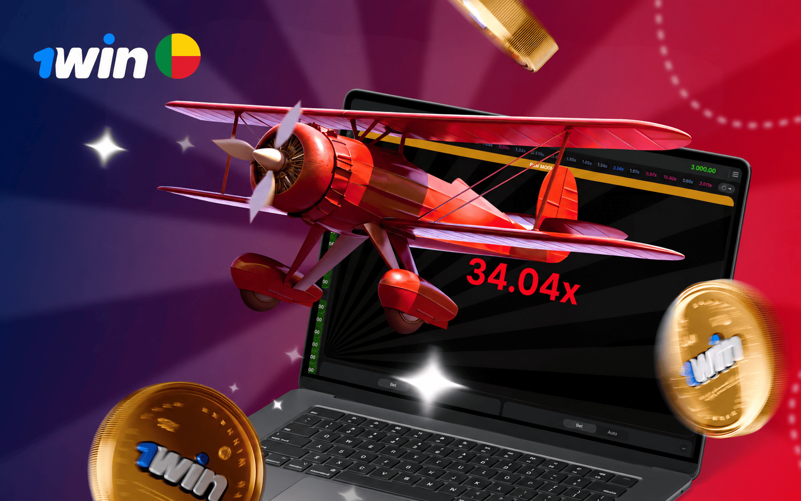 1win Aviator Bénin, démo, APK et règles du jeu 2026